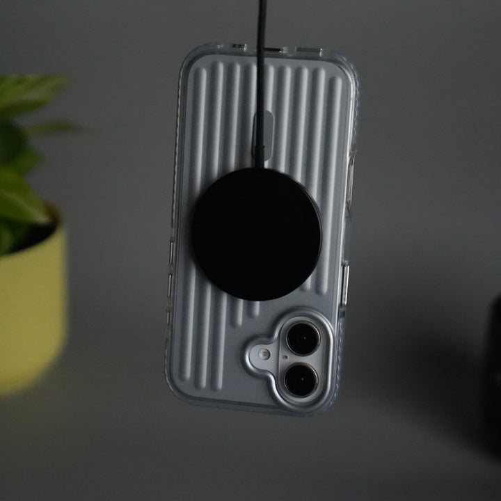 iPhone 17 MagSafe Suitcase Design Case | Shockproof Ribbed Texture Back Cover