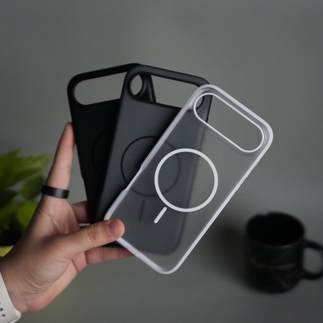 iPhone 17 Air Soft Touch MagSafe Case | Matte Finish with Color Camera Frame