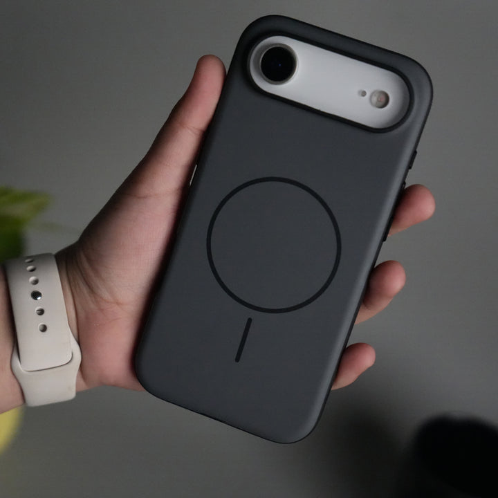 iPhone 17 Air Soft Touch MagSafe Case | Matte Finish with Color Camera Frame