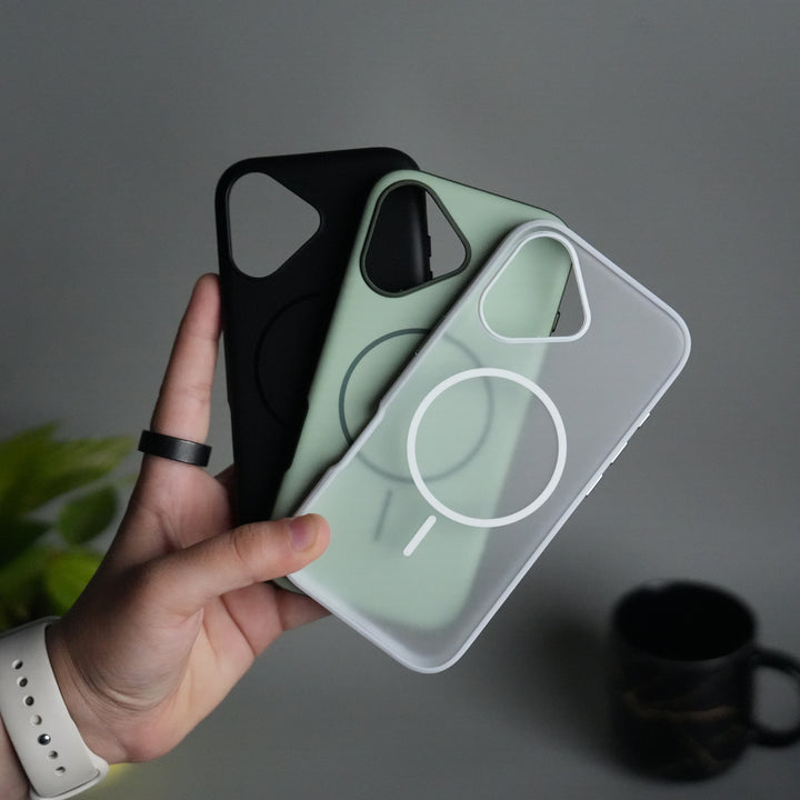 iPhone 17 Soft Touch MagSafe Case | Matte Finish with Color Camera Frame