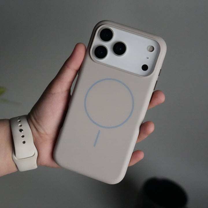 iPhone 17 Pro Soft Touch MagSafe Case | Matte Finish | Titanium Gray