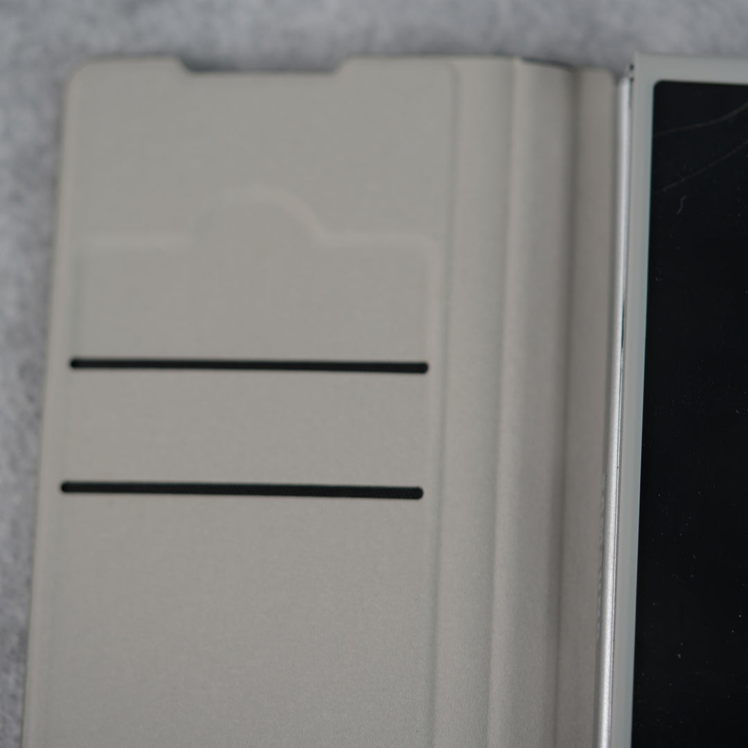 Samsung Galaxy Z Fold 6 Premium Leather Textured Flip Case with Metal Kick Stand Cover