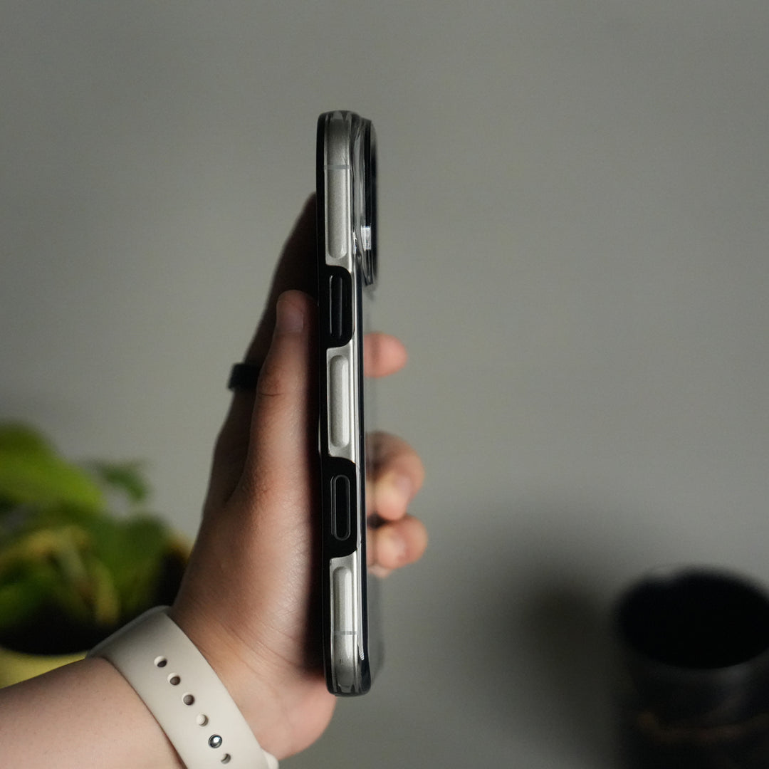 iPhone 17 Pro Transparent MagSafe Case with Metal Camera Frame | Crystal Clear Back Cover