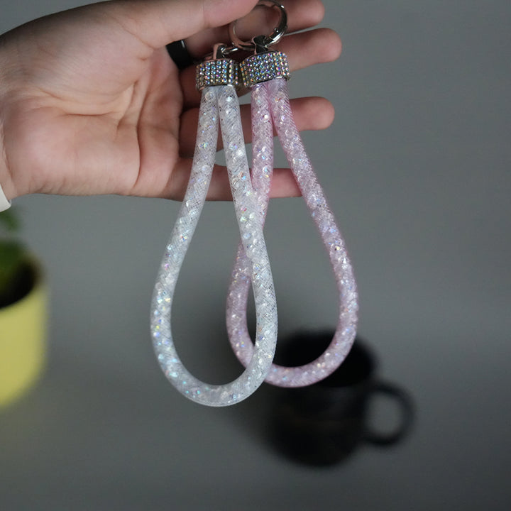 iPhone 17 Pro Shimmer Bow Design Case | With Mobile Wrist Holder Charm