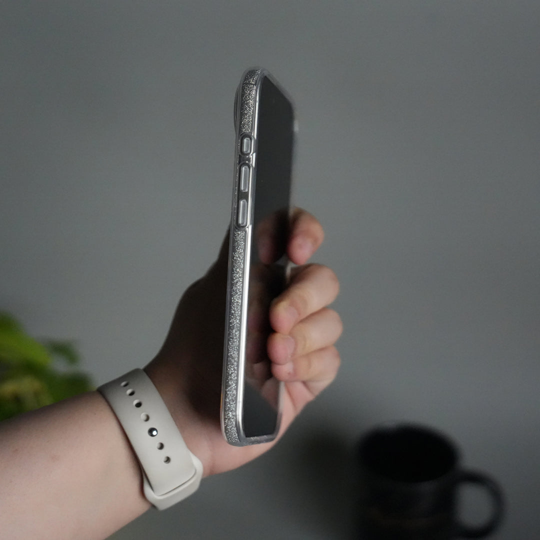 iPhone 17 Air Shimmer Bow Design Case | With Mobile Wrist Holder Charm