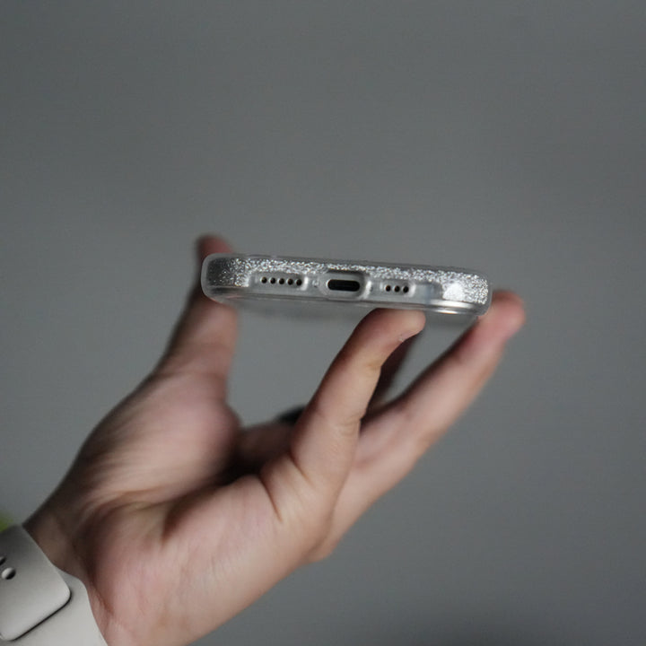 iPhone 17 Shimmer Bow Design Case | With Mobile Wrist Holder Charm