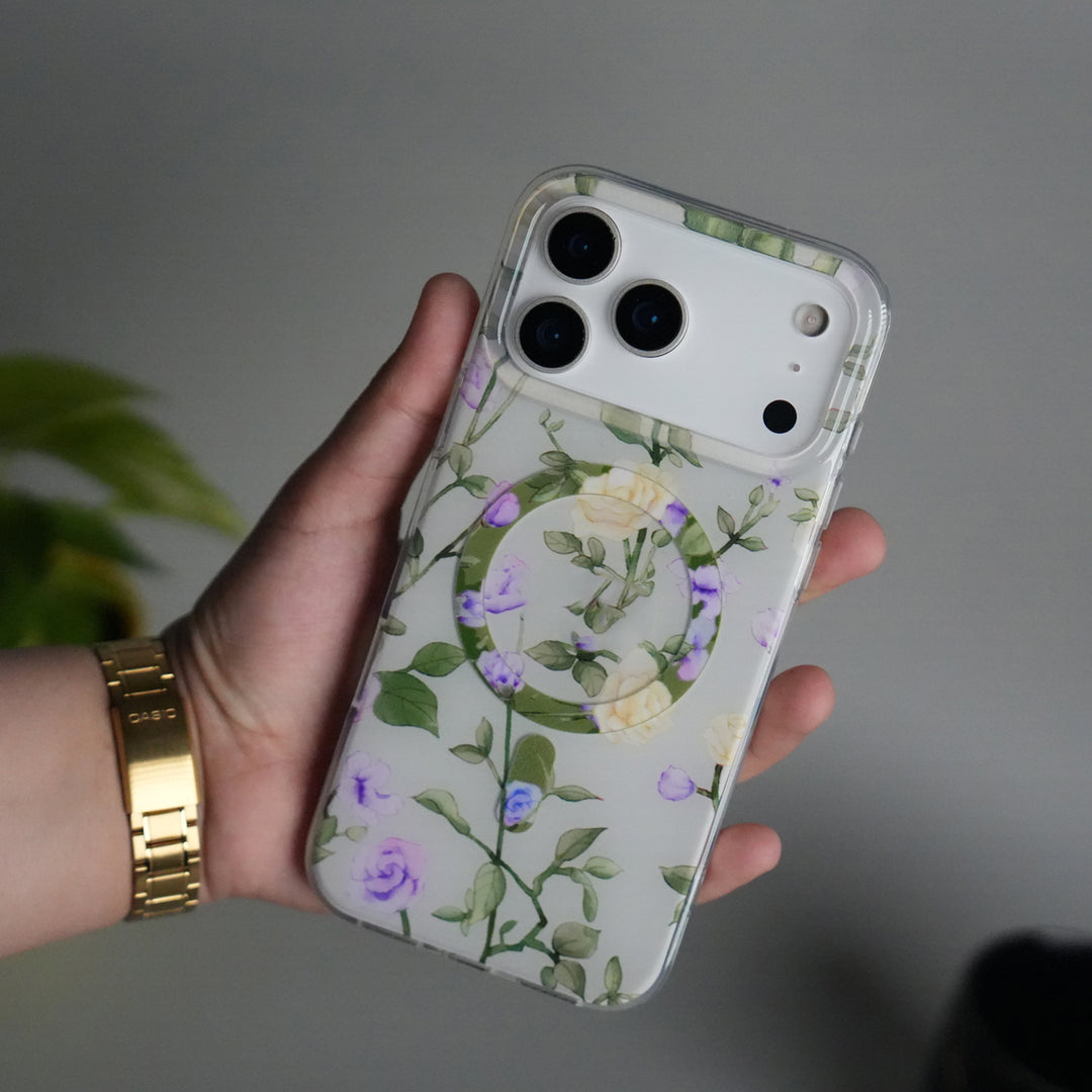 iPhone 17 Pro FloraCrystal Design MagSafe Case Cover