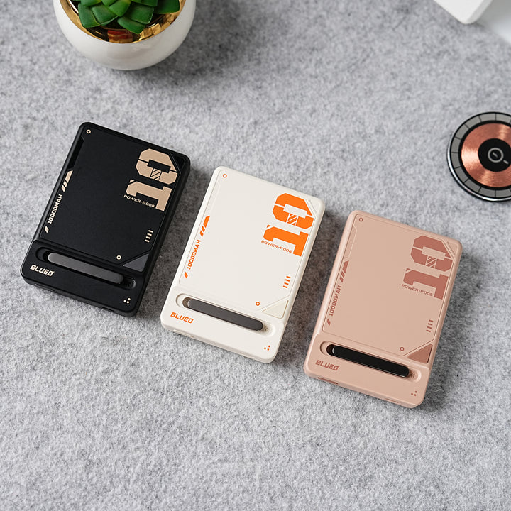 10,000mAh Wireless Magnetic Fast Charging Power Bank with Multi-Function Stand