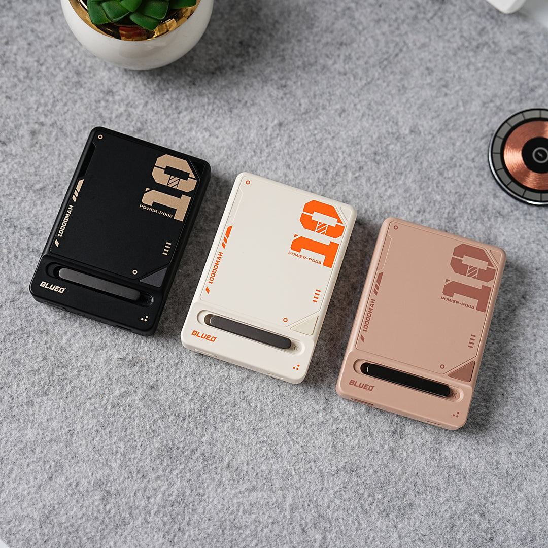 10,000mAh Wireless Magnetic Fast Charging Power Bank with Multi-Function Stand