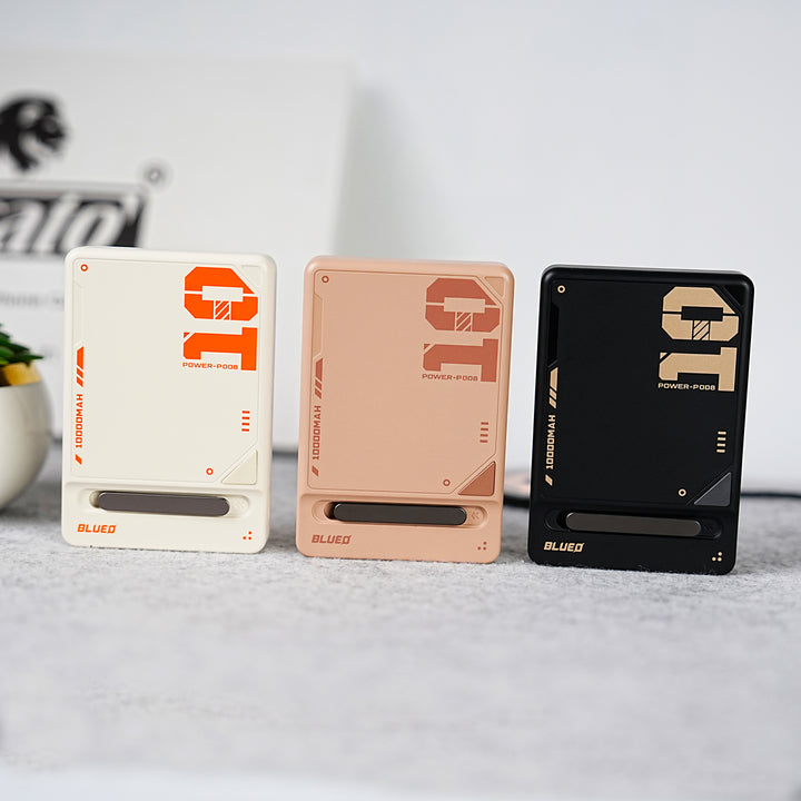10,000mAh Wireless Magnetic Fast Charging Power Bank with Multi-Function Stand