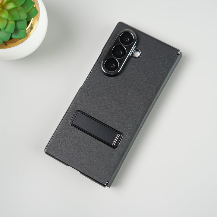 Samsung Galaxy Z Fold 7 Flip Cover with Kickstand | PU Leather Protective Case