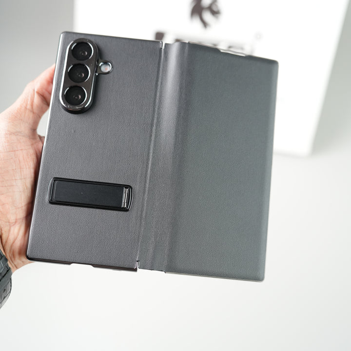 Samsung Galaxy Z Fold 7 Flip Cover with Kickstand | PU Leather Protective Case
