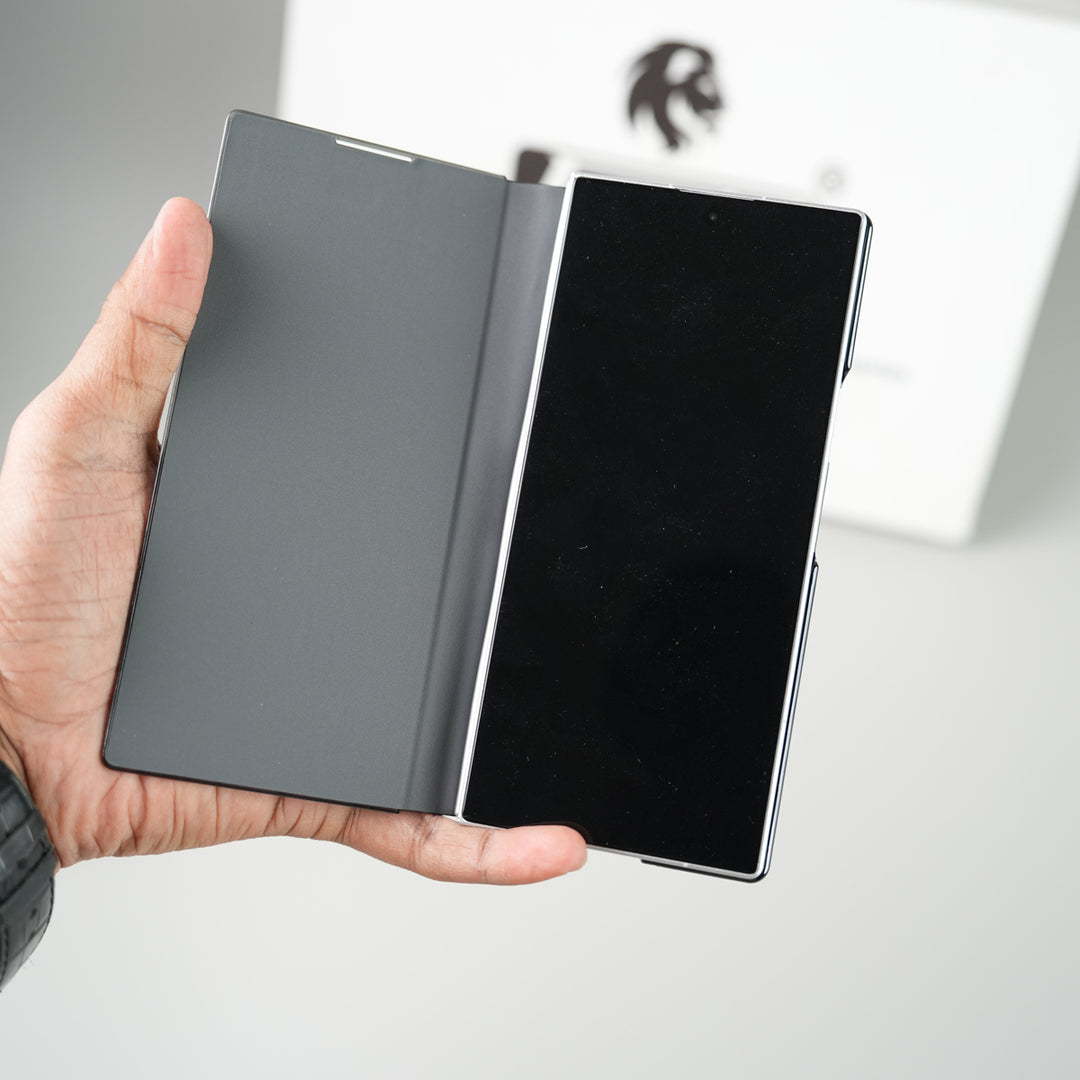 Samsung Galaxy Z Fold 7 Flip Cover with Kickstand | PU Leather Protective Case