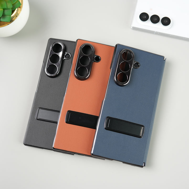 Samsung Galaxy Z Fold 7 Flip Cover with Kickstand | PU Leather Protective Case