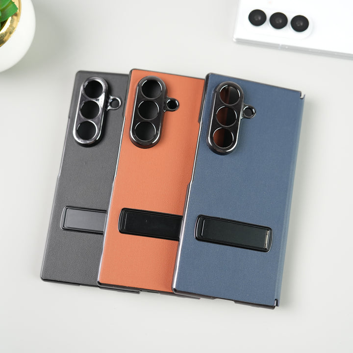 Samsung Galaxy Z Fold 7 Flip Cover with Kickstand | PU Leather Protective Case