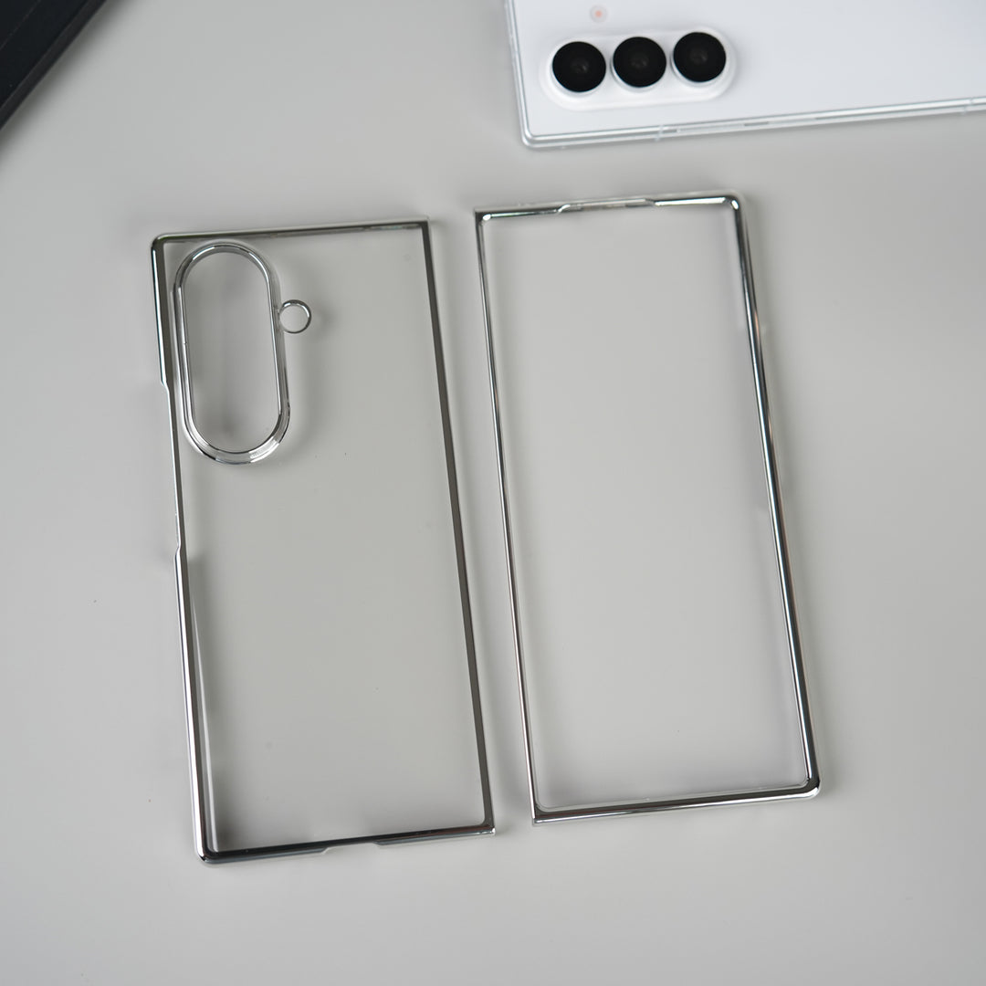 Galaxy Z Fold 7 Chrome Plated Transparent Case