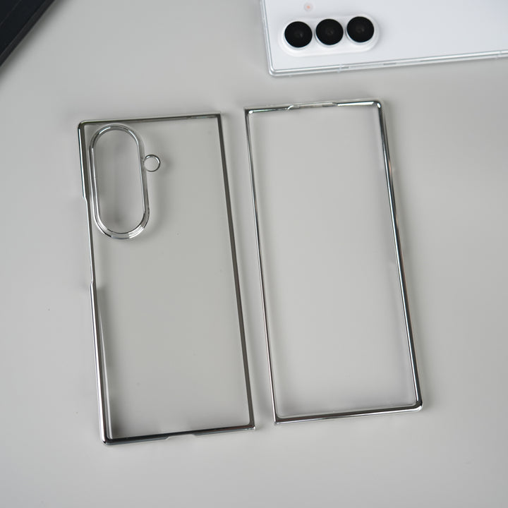 Galaxy Z Fold 7 Chrome Plated Transparent Case
