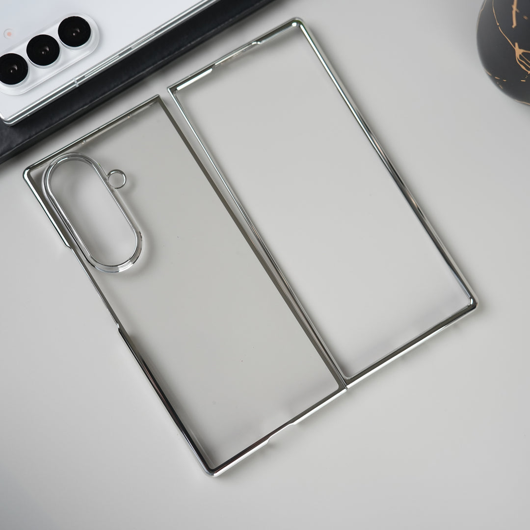 Galaxy Z Fold 7 Chrome Plated Transparent Case