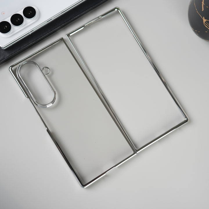 Galaxy Z Fold 7 Chrome Plated Transparent Case