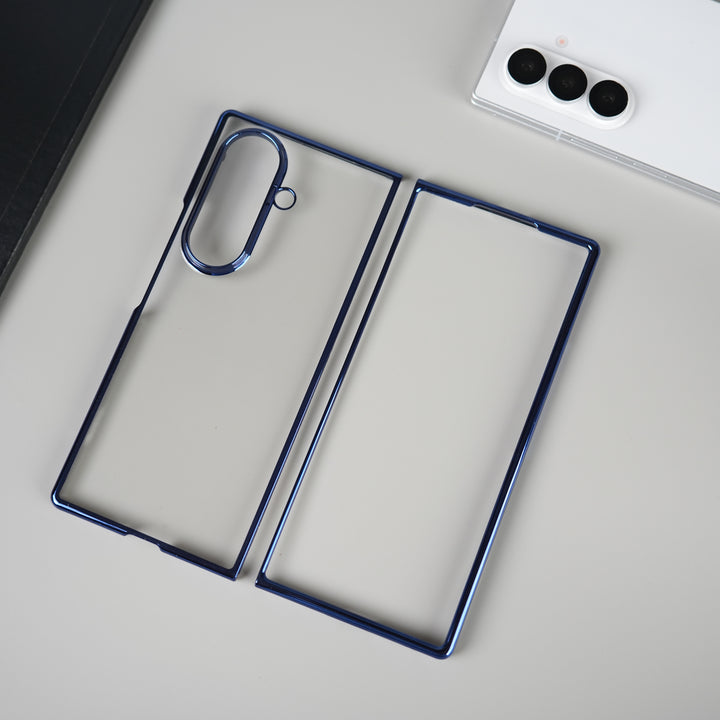 Galaxy Z Fold 7 Chrome Plated Transparent Case