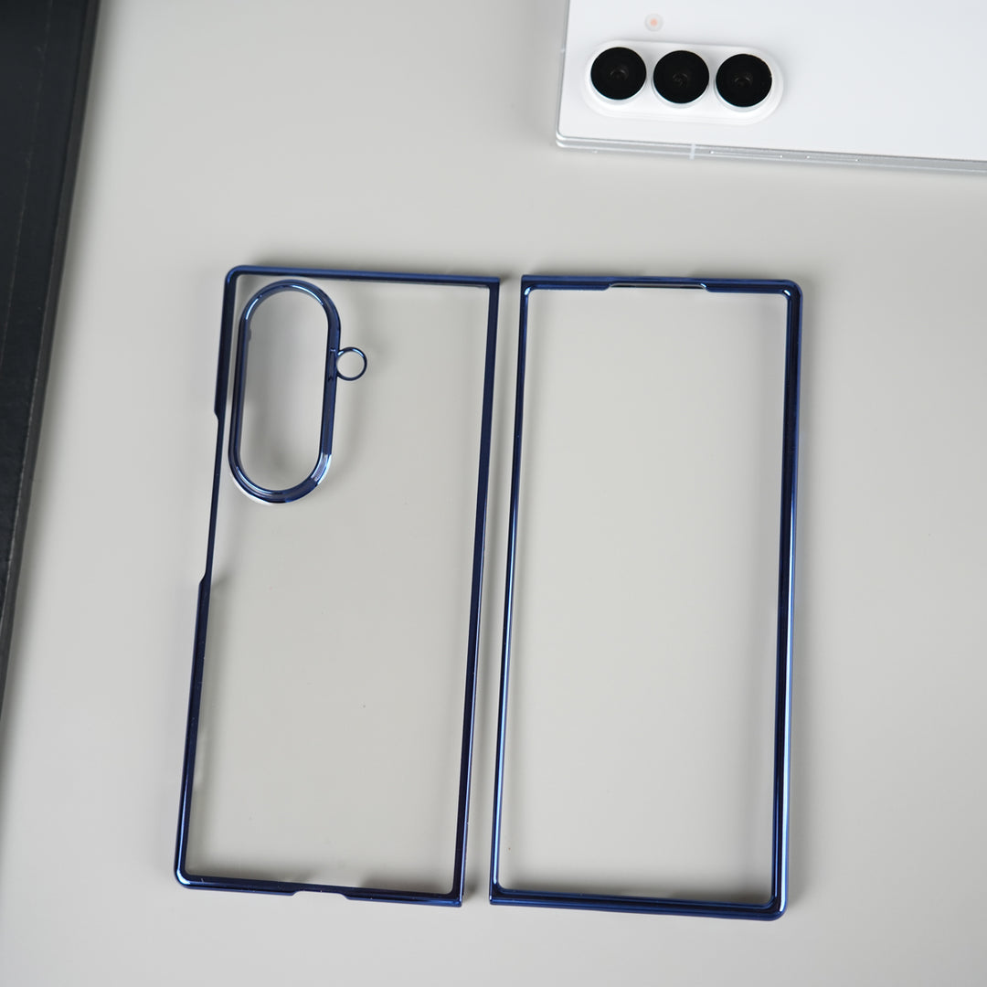 Galaxy Z Fold 7 Chrome Plated Transparent Case