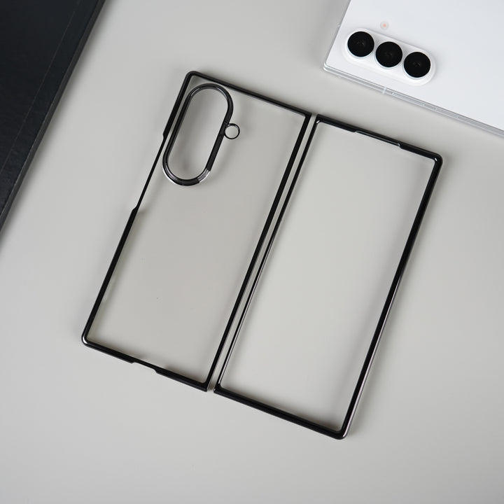 Galaxy Z Fold 7 Chrome Plated Transparent Case
