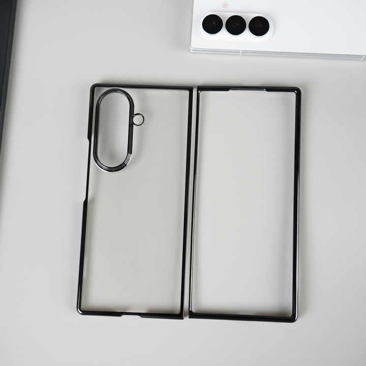 Galaxy Z Fold 7 Chrome Plated Transparent Case