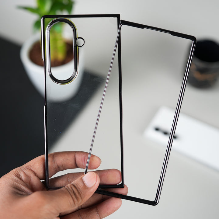 Galaxy Z Fold 7 Chrome Plated Transparent Case