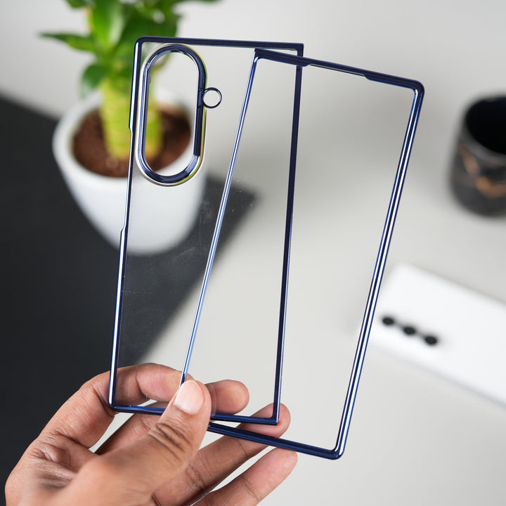 Galaxy Z Fold 7 Chrome Plated Transparent Case