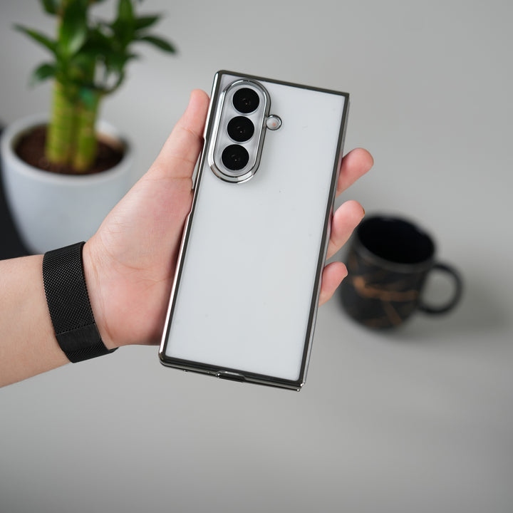 Galaxy Z Fold 7 Chrome Plated Transparent Case