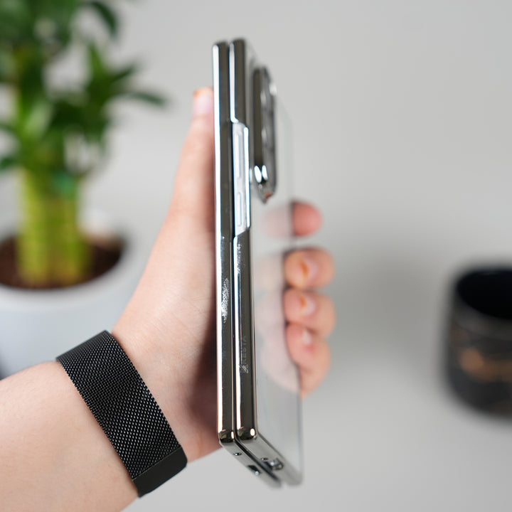 Galaxy Z Fold 7 Chrome Plated Transparent Case