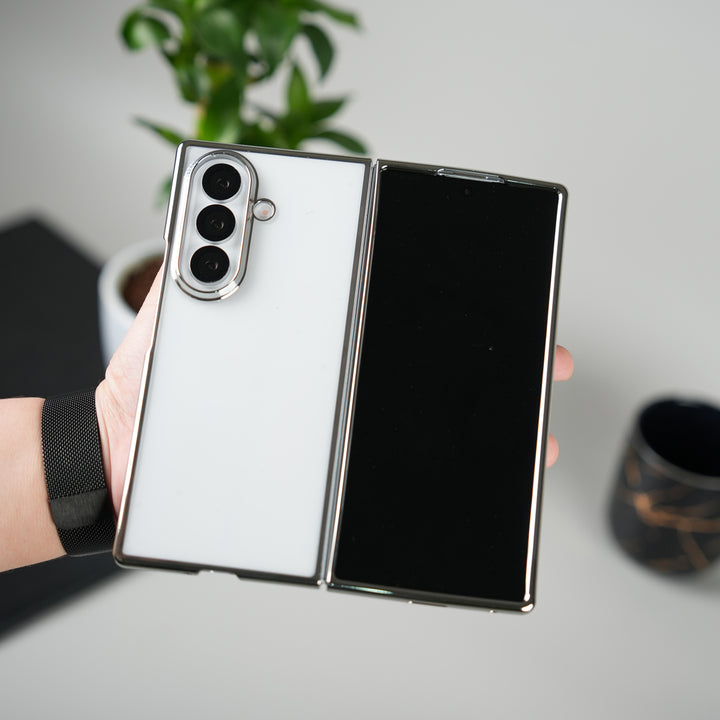 Galaxy Z Fold 7 Chrome Plated Transparent Case