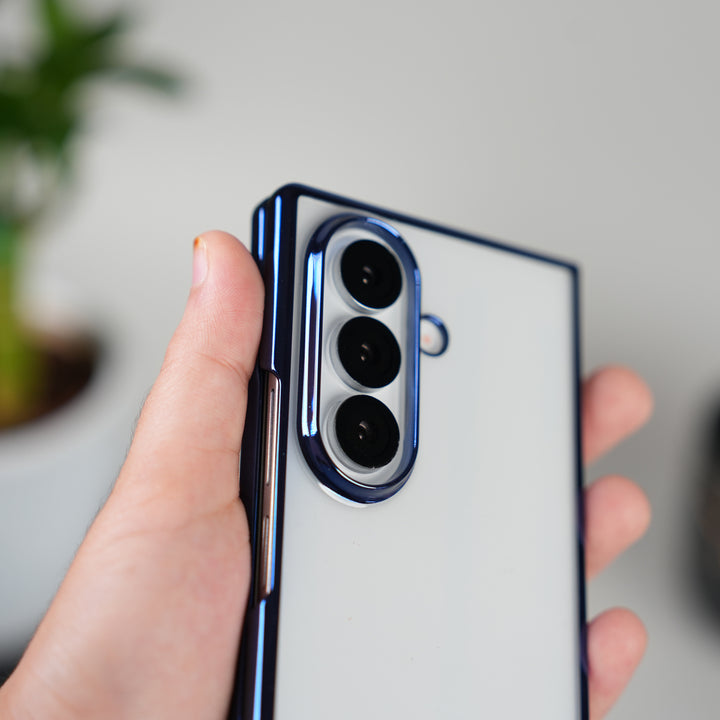 Galaxy Z Fold 7 Chrome Plated Transparent Case
