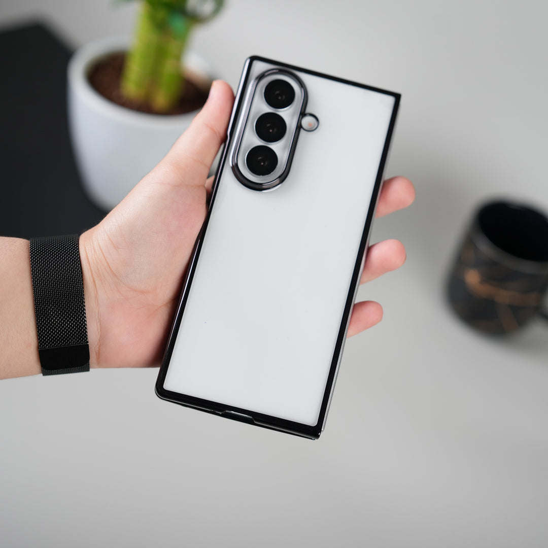 Galaxy Z Fold 7 Chrome Plated Transparent Case