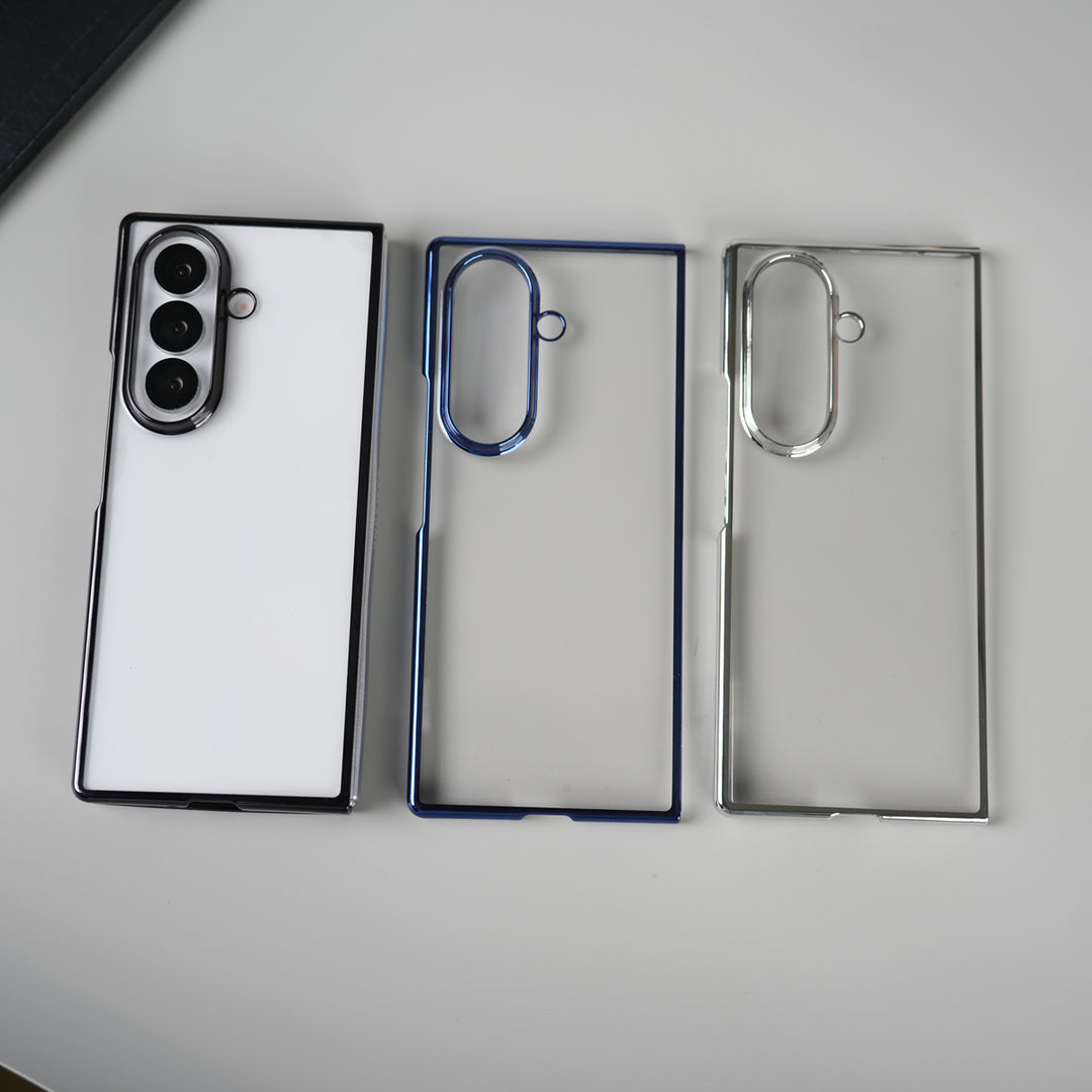 Galaxy Z Fold 7 Chrome Plated Transparent Case