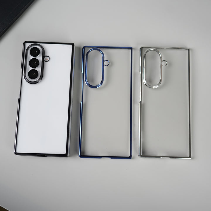 Galaxy Z Fold 7 Chrome Plated Transparent Case