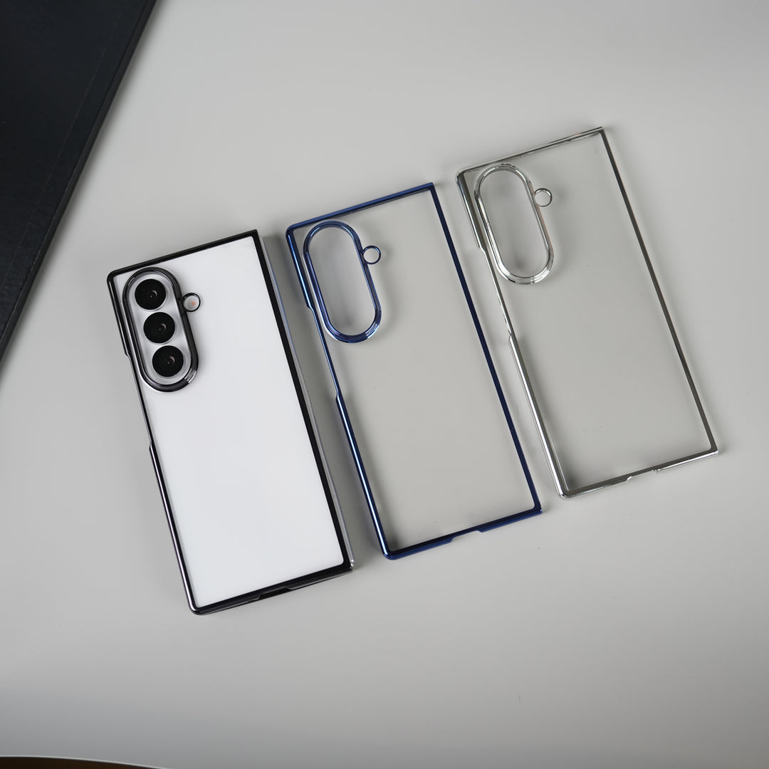 Galaxy Z Fold 7 Chrome Plated Transparent Case