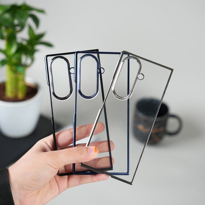 Galaxy Z Fold 7 Chrome Plated Transparent Case