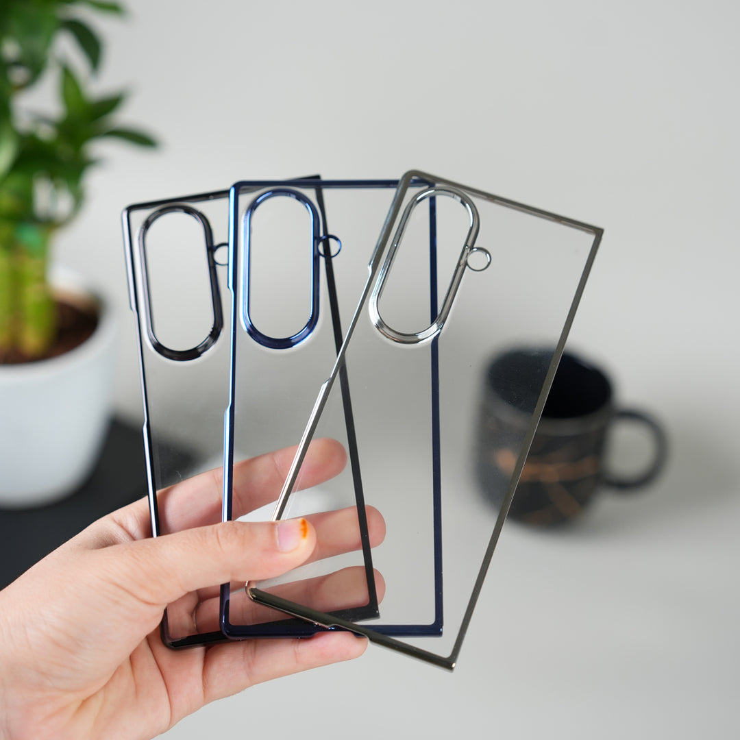 Galaxy Z Fold 7 Chrome Plated Transparent Case
