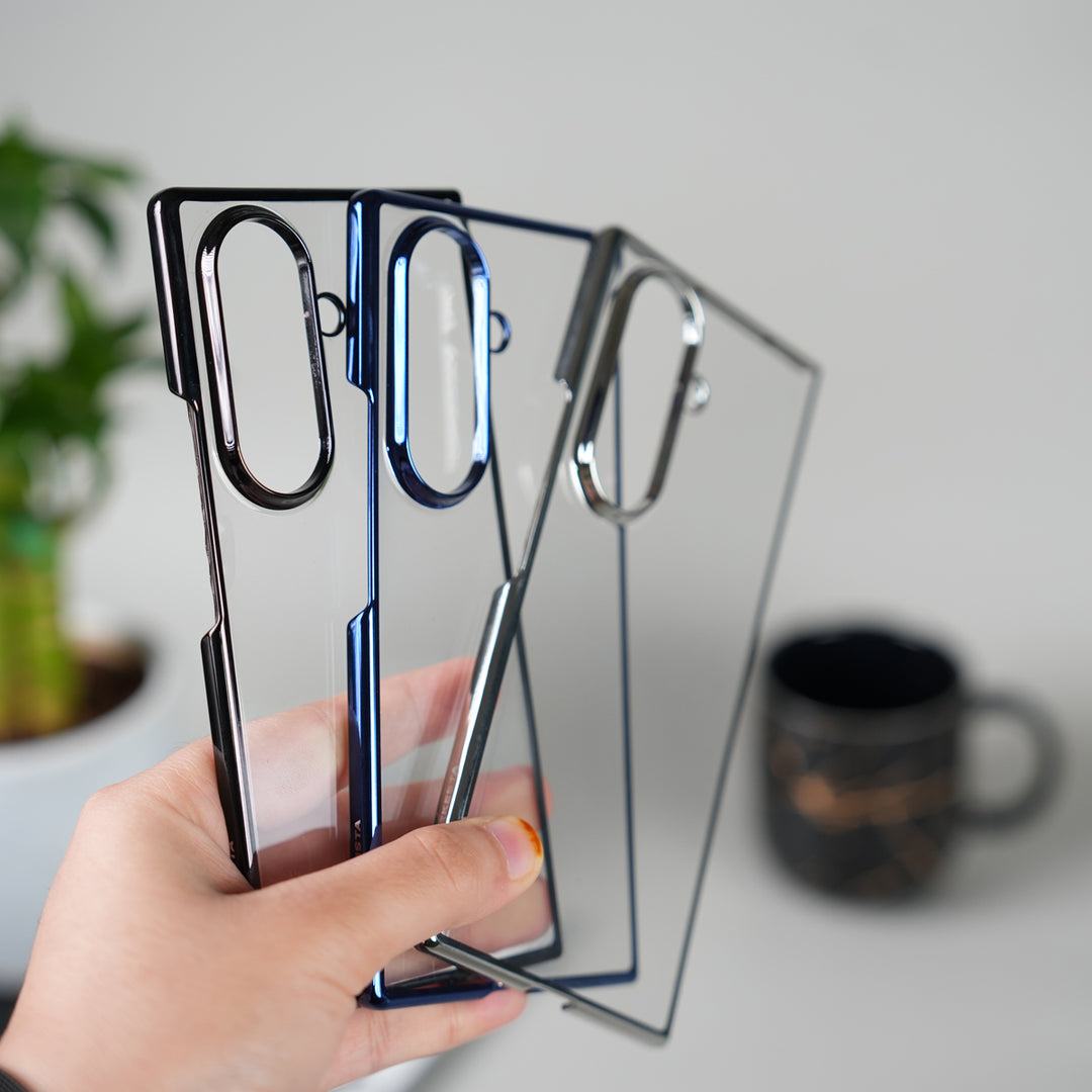 Galaxy Z Fold 7 Chrome Plated Transparent Case