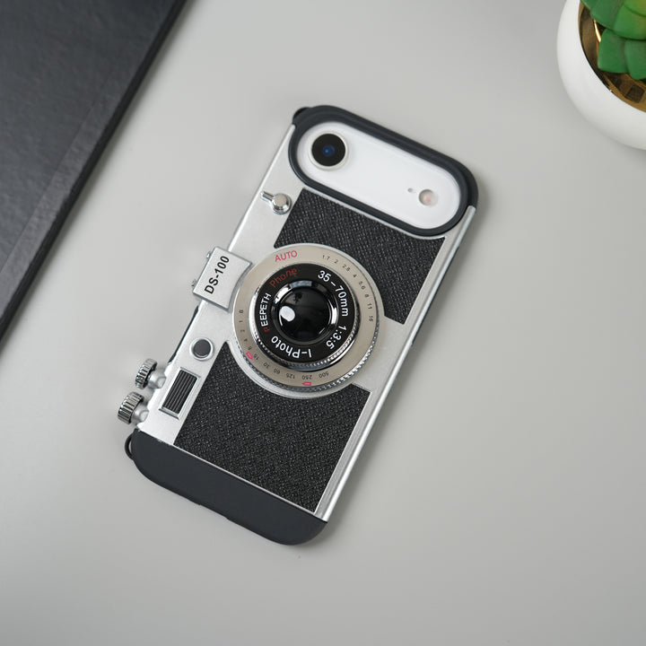 iPhone 17 Series Retro Camera Design Case with Lanyard | Shockproof Protective Cover