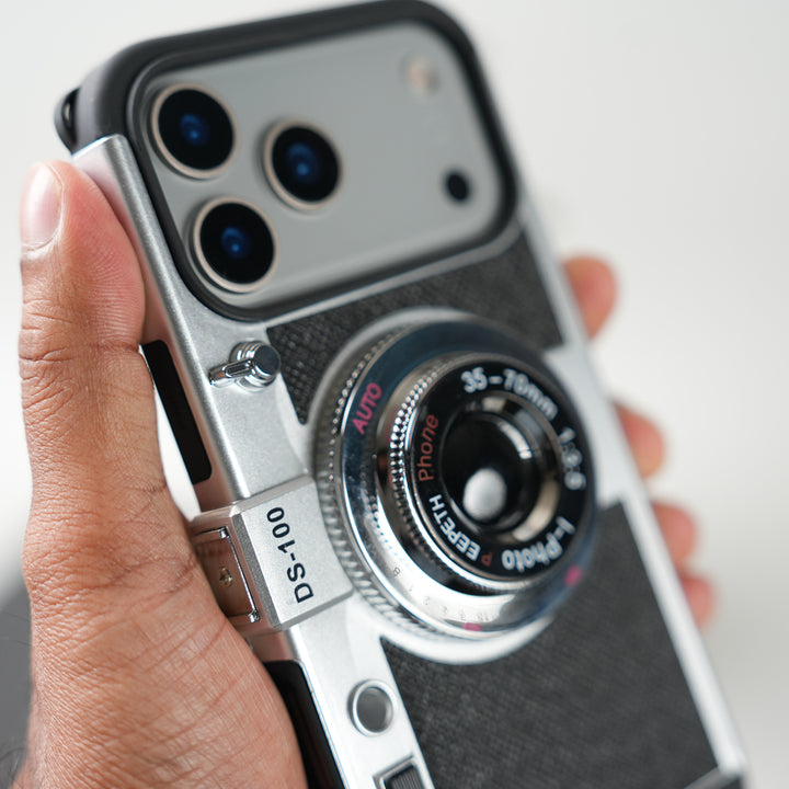 iPhone 17 Series Retro Camera Design Case with Lanyard | Shockproof Protective Cover