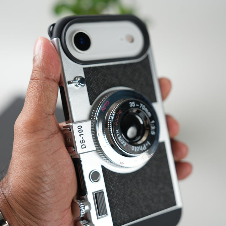 iPhone 17 Series Retro Camera Design Case with Lanyard | Shockproof Protective Cover