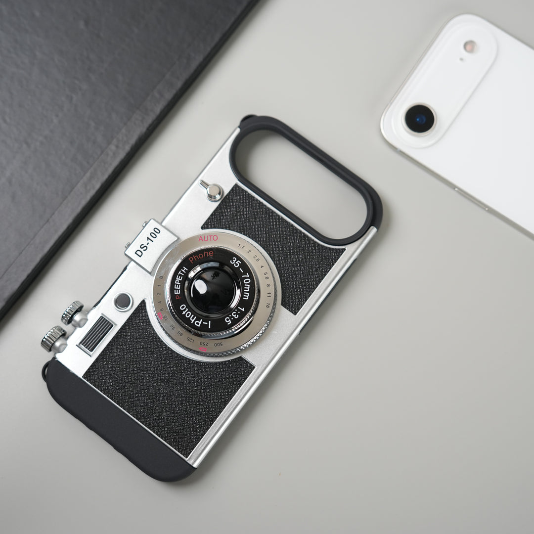 iPhone 17 Series Retro Camera Design Case with Lanyard | Shockproof Protective Cover