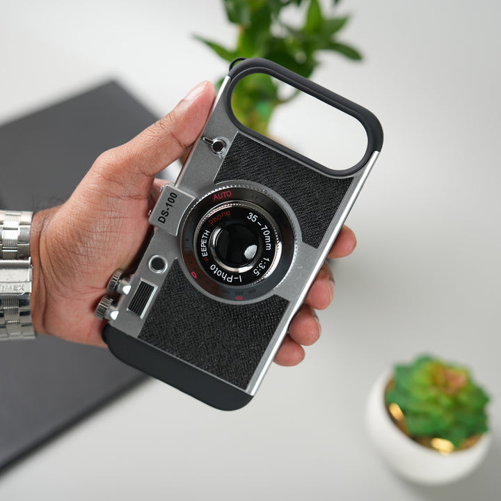 iPhone 17 Series Retro Camera Design Case with Lanyard | Shockproof Protective Cover