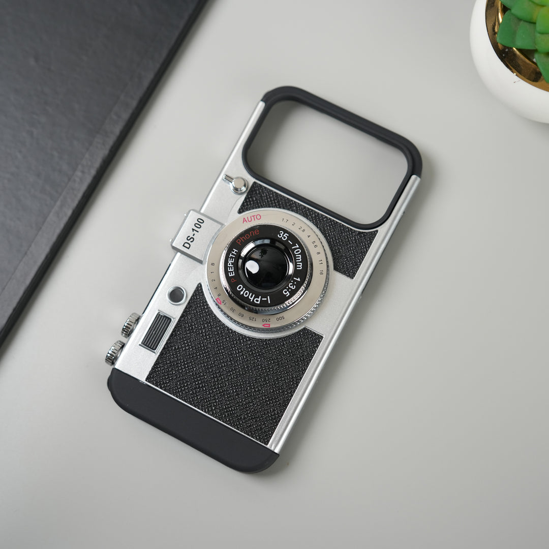 iPhone 17 Series Retro Camera Design Case with Lanyard | Shockproof Protective Cover