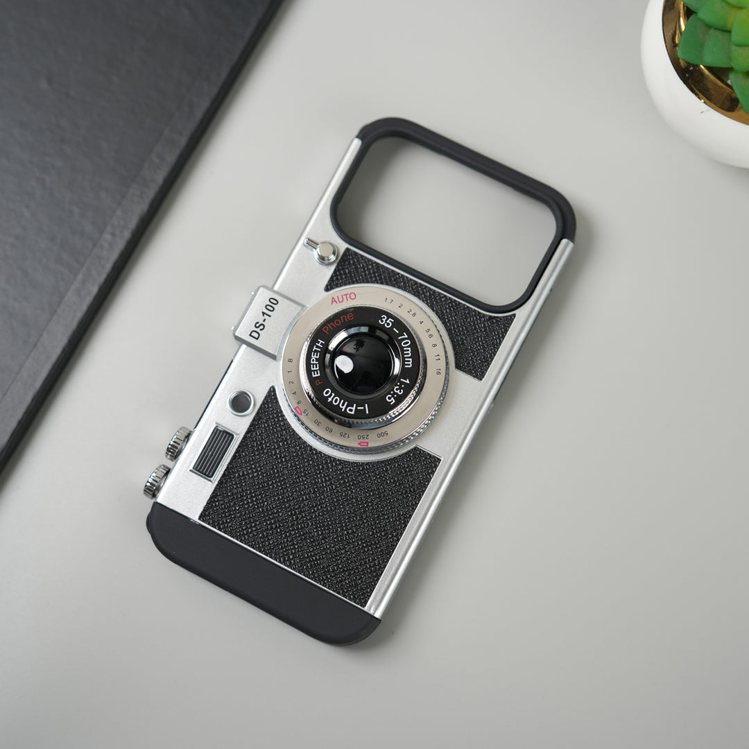 iPhone 17 Series Retro Camera Design Case with Lanyard | Shockproof Protective Cover