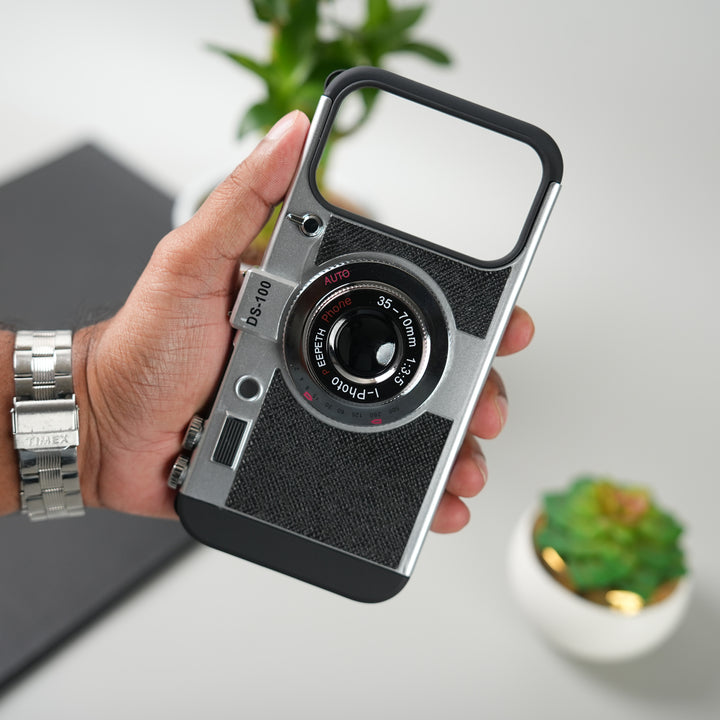 iPhone 17 Series Retro Camera Design Case with Lanyard | Shockproof Protective Cover