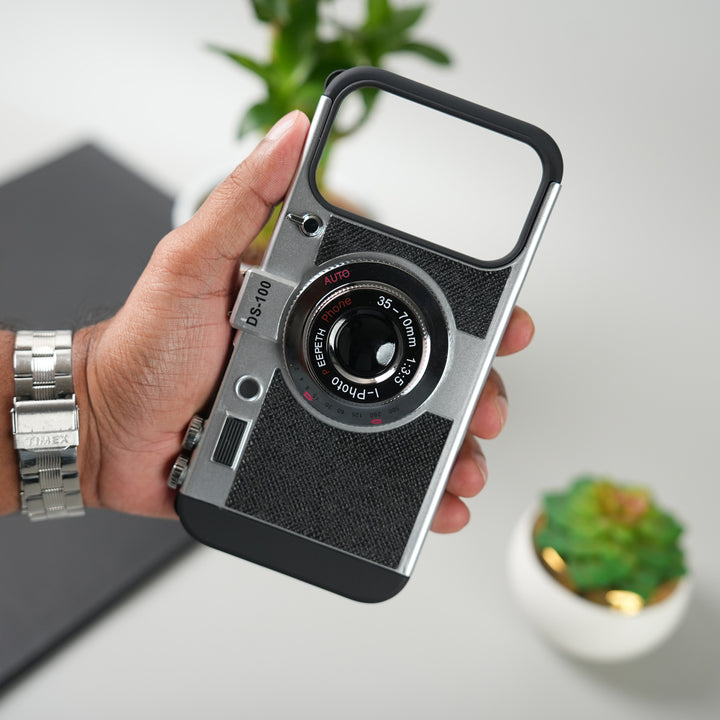iPhone 17 Series Retro Camera Design Case with Lanyard | Shockproof Protective Cover
