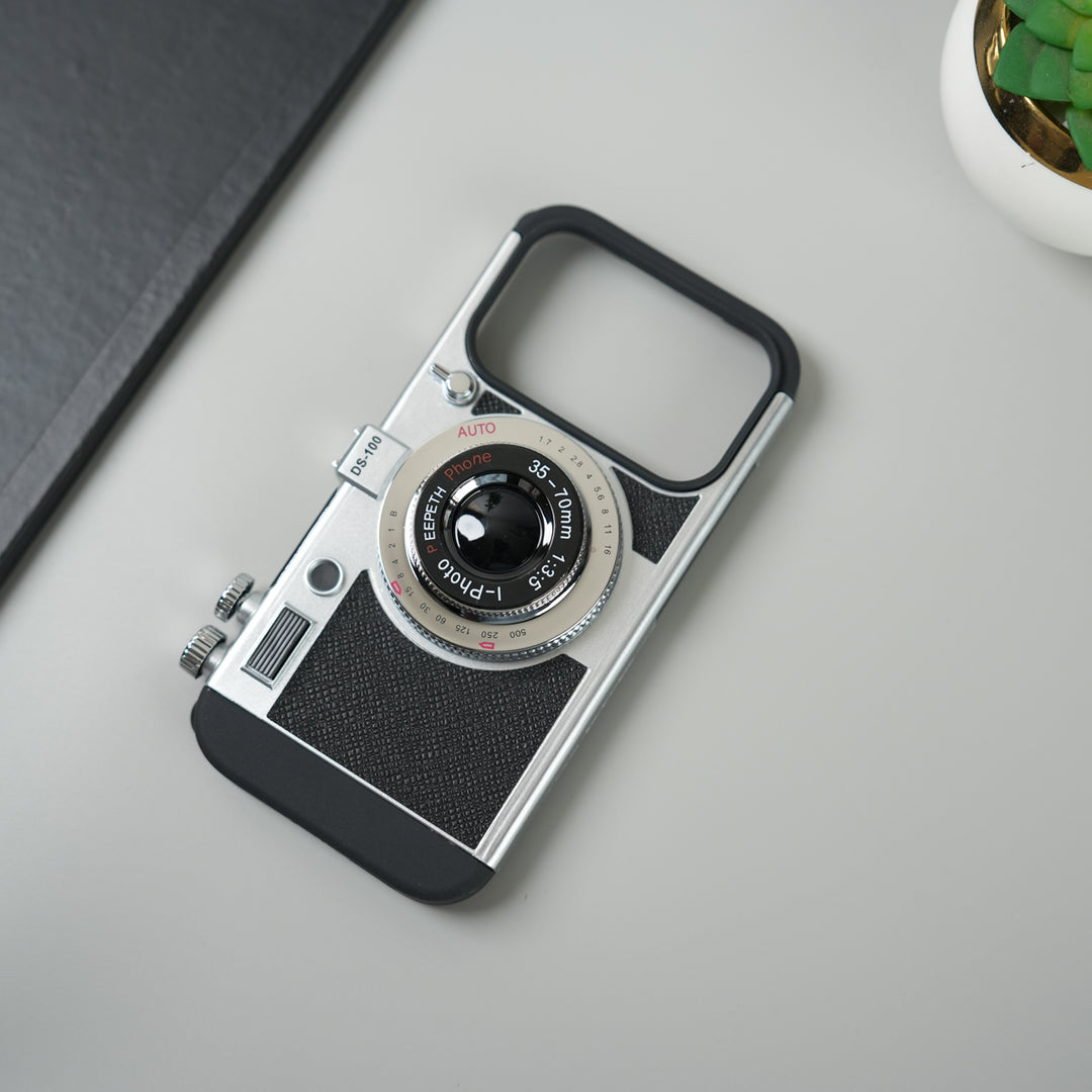 iPhone 17 Series Retro Camera Design Case with Lanyard | Shockproof Protective Cover